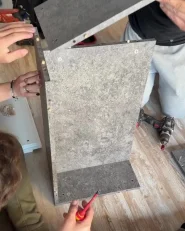 TV Stand LED RUSSEL Grey Concrete Effect_1045958