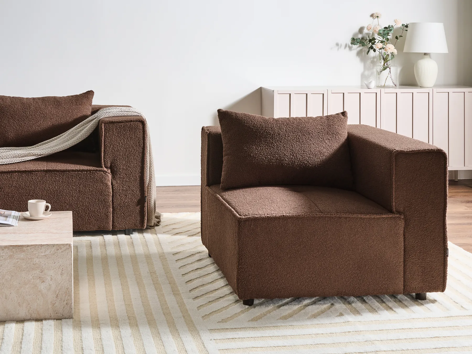 Corner Seat AXEBO Boucle Brown_1075761
