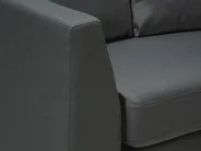 Curved Sofa 7 Seater ROTUNDE Fabric Dark Grey_694743