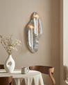 Wall Candle Holder PENICHE 60 cm Metal Silver