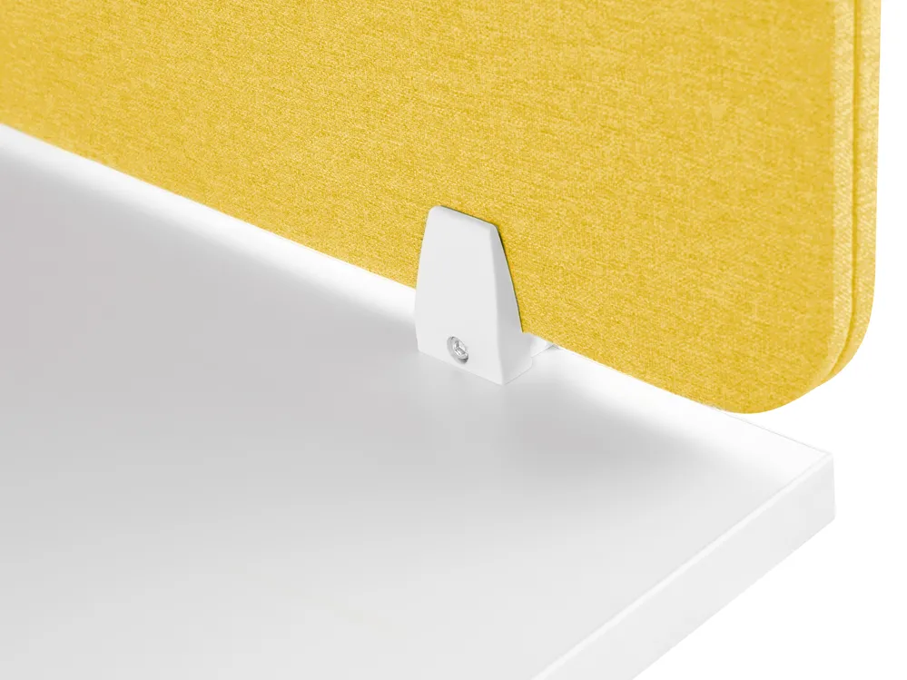 Desk Screen WALLY 180 x 40 cm Yellow_853265