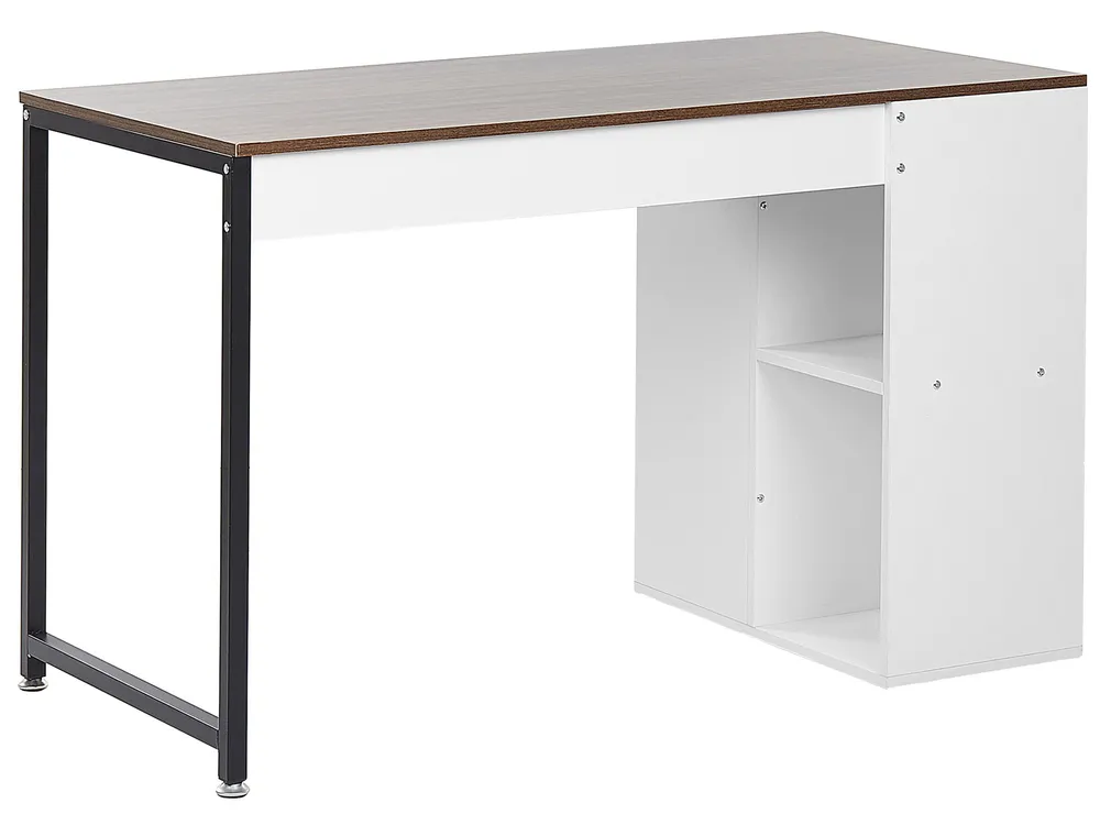 Skrivbord DESE 120 cm 60 cm Brun/ Vit_791164