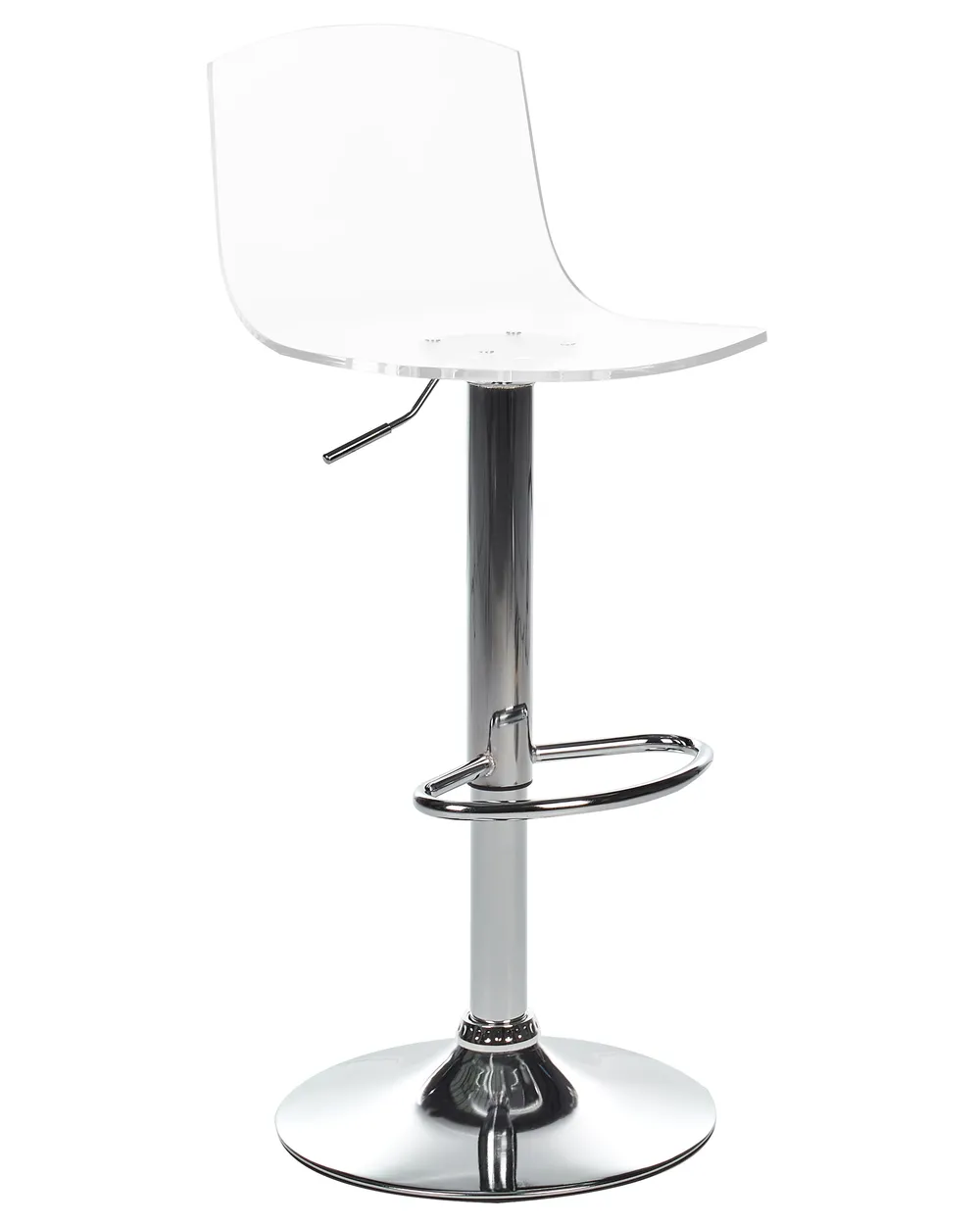 Set of 2 Bar Chairs IMOLA Swivel Transparent_915127
