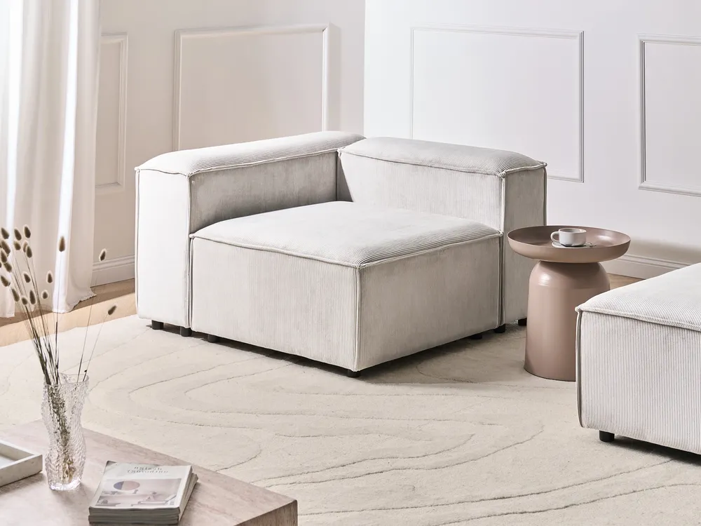 Corner Seat ARDAL Corduroy Off-White Right Hand