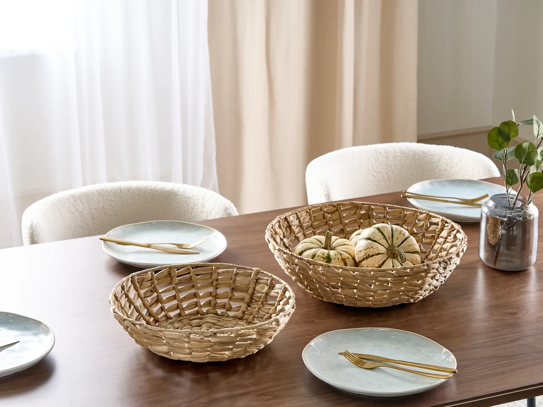 Set of 2 Bowls DALAT Wicker Natural_886504