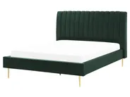 Säng med lamellram Sammet MARVILLE 160 x 200 cm Smaragdgrön_836007