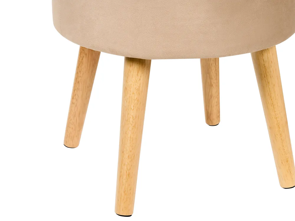 Storage Stool NEELY Velvet Beige_876737