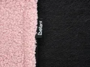 Utdragbar säng Bouclé ALBIAC 90 x 200 cm Pastellrosa_1069074