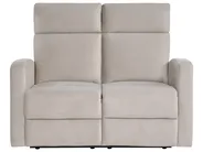 Elektrisk reclinersoffa 2-sits VERDAL Sammet Beige_1080974