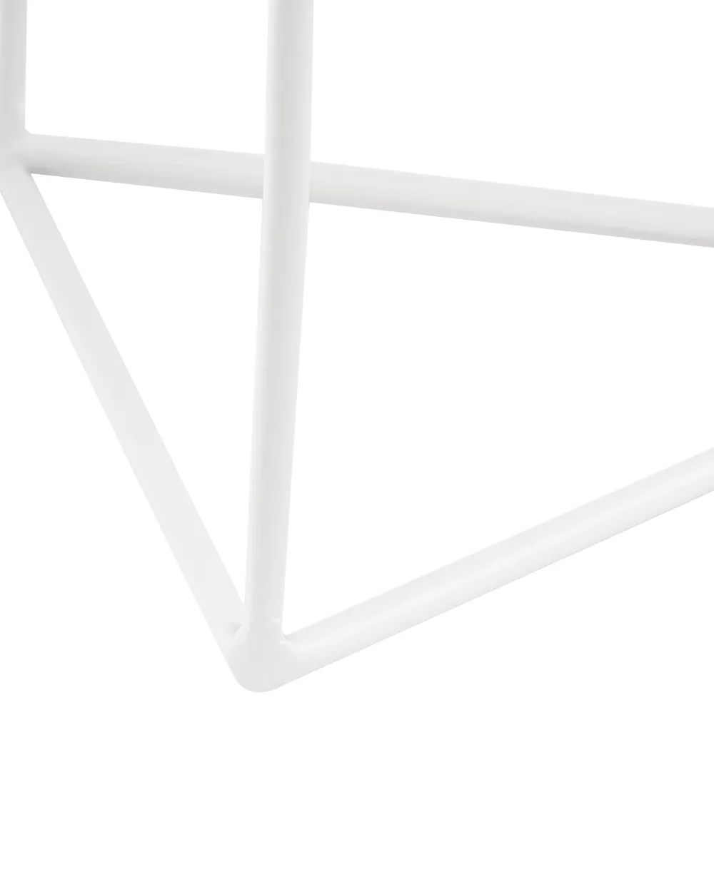 Elevated Plant Pot LIPARIS 30 cm Metal White_1117173