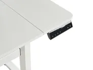 Elektriskt höj- och sänkbart skrivbord LUCAMA 120 cm 60 cm med USB-port Vit_1030927