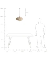 Pendellampa VISMAN Bomull Beige_1044205