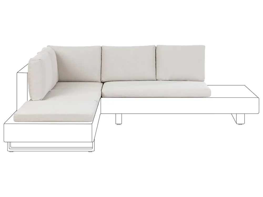Outdoor Cushion Cover Set LANCIANO Off-White