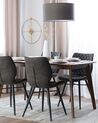 Set of 2 Dining Chairs LISLE Fabric Grey