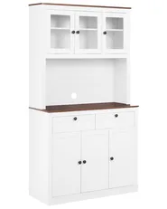 Kitchen Hutch PIMBA 100 cm White_1099949