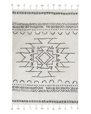 Matta KHOURIBGA Off-White 140 x 200 cm Bomull_831353