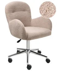 Desk Chair PRIDDY Boucle Beige_1006289