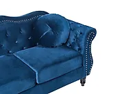 Sofa 3 Seater SKIEN Velvet Navy Blue_1170503