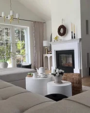Set of 2 Coffee Tables MANTI White_997630