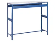2 Piece Outdoor Kitchen Set with Sink MAENZA Blue Metal_1044871