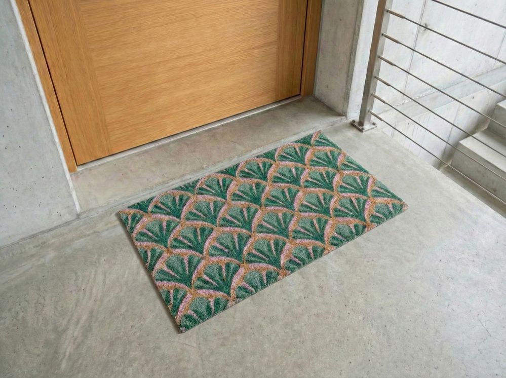 Doormat TATALIK Green 45 x 75 cm Coir