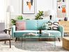 Sofa Bed 3 Seater SENJA Velvet Light Blue