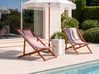 Set of 2 Sun Lounger Replacement Fabrics ANZIO/AVELLINO 113 x 44 cm Multicolour