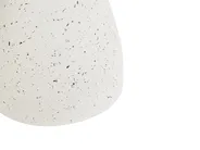 Sidobord BIVIERE 39 cm 39 cm Terrazzoeffekt Off-White_918804
