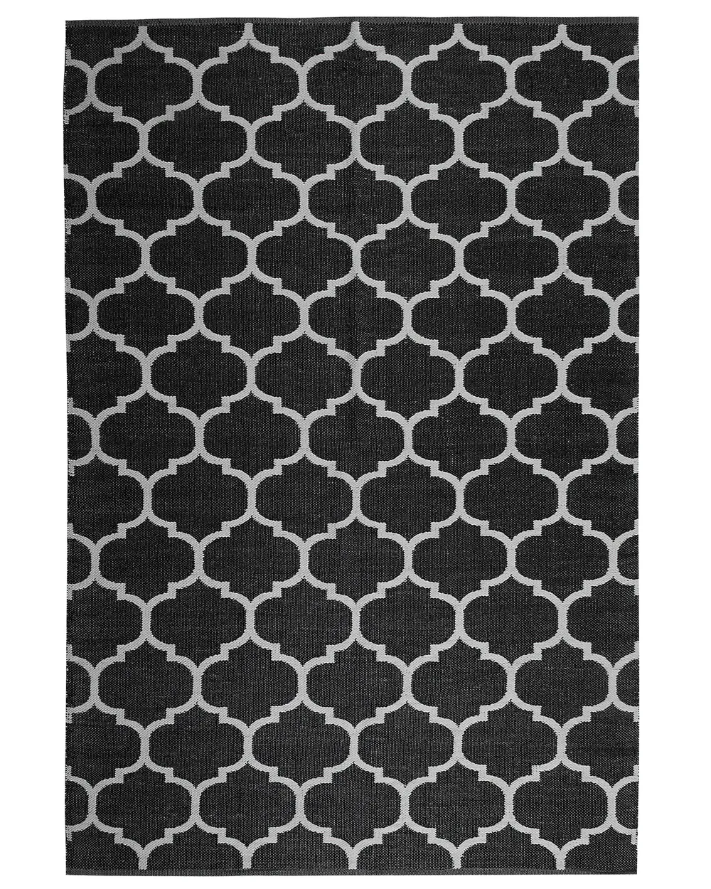 Area Rug Black and White ALADANA Various Sizes