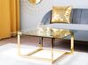 Sofabord CRYSTAL Herdet glass Gull