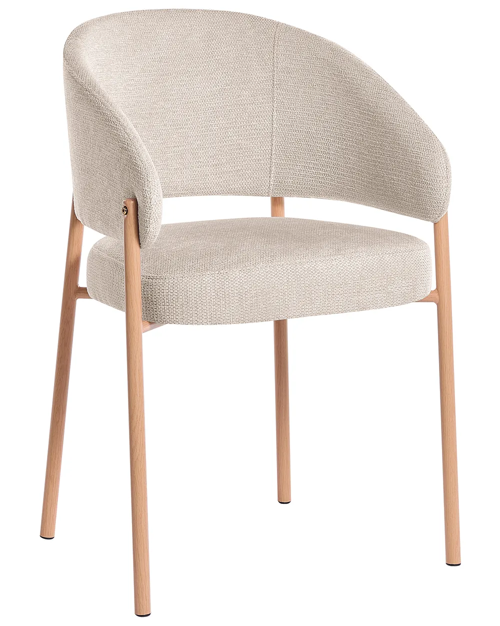 Set med 2 matstolar ZANE Ljusbeige_1160987