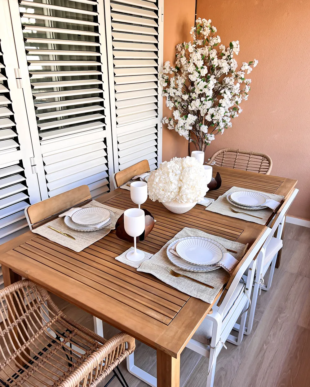 Extending Garden Dining Table CESANA 180/240 cm 100 cm Acacia Wood Light Brown_871919