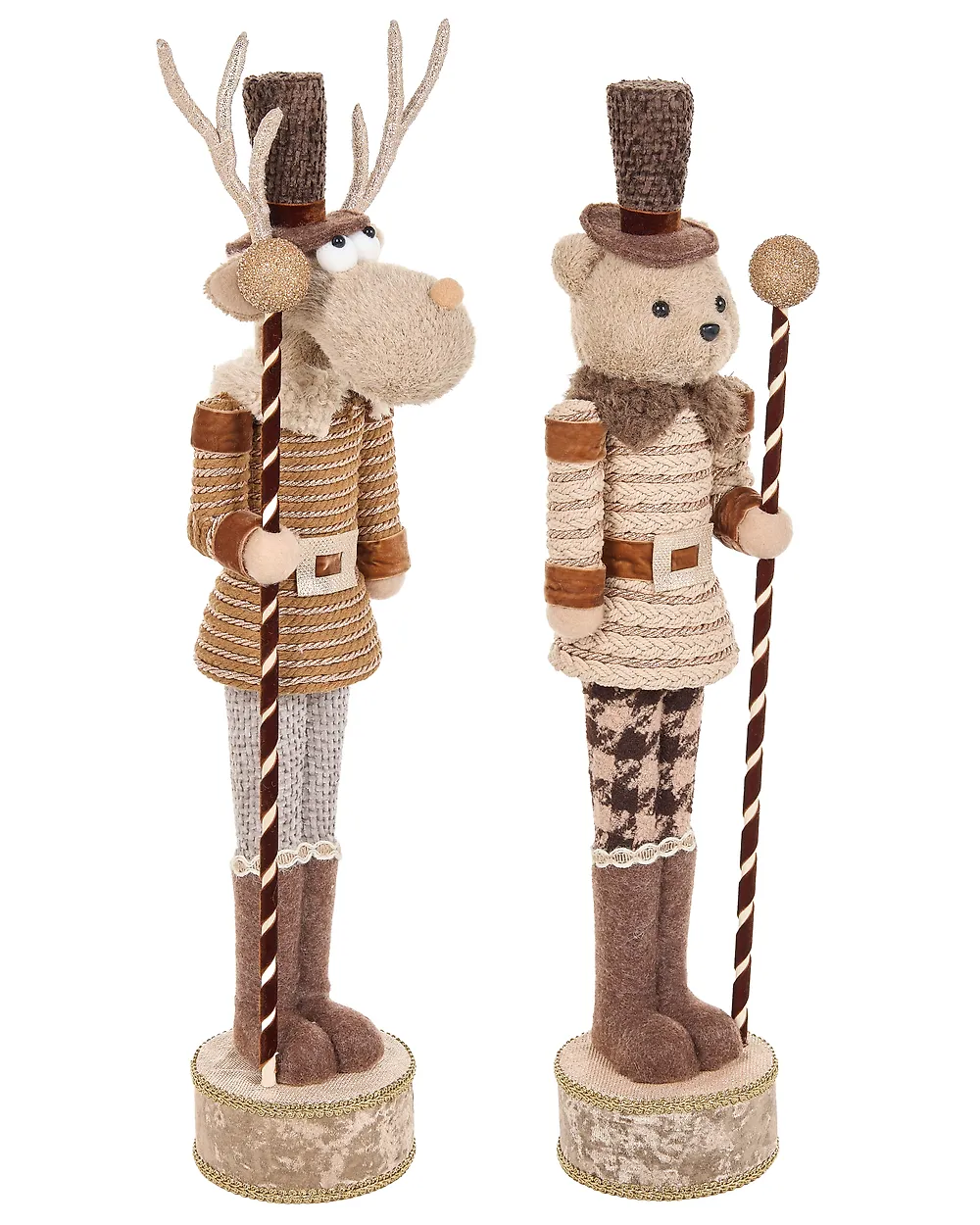 Koristesetti 2 kpl HAMARI 66/68 cm Karhu Poro Beige