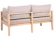 Garden Lounge Set with Table 3 Seater TALLA Acacia Wood Light Brown_1153659
