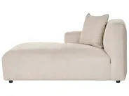 Modular Corner Sofa 3 Seater HEDE Fabric Light Beige Right Hand_1092115