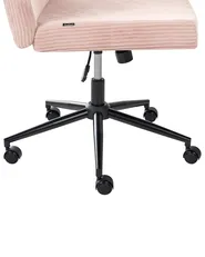 Desk Chair GEDDES Corduroy Pastel Pink_1077031