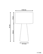Table Lamp WELMEL Wicker Natural_900014