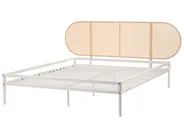 Säng med lamellram Konstrotting BOULIN 160 x 200 cm Beige_1116858