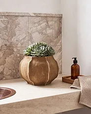 Plant Pot INNTAL 43 cm Beige_1161782