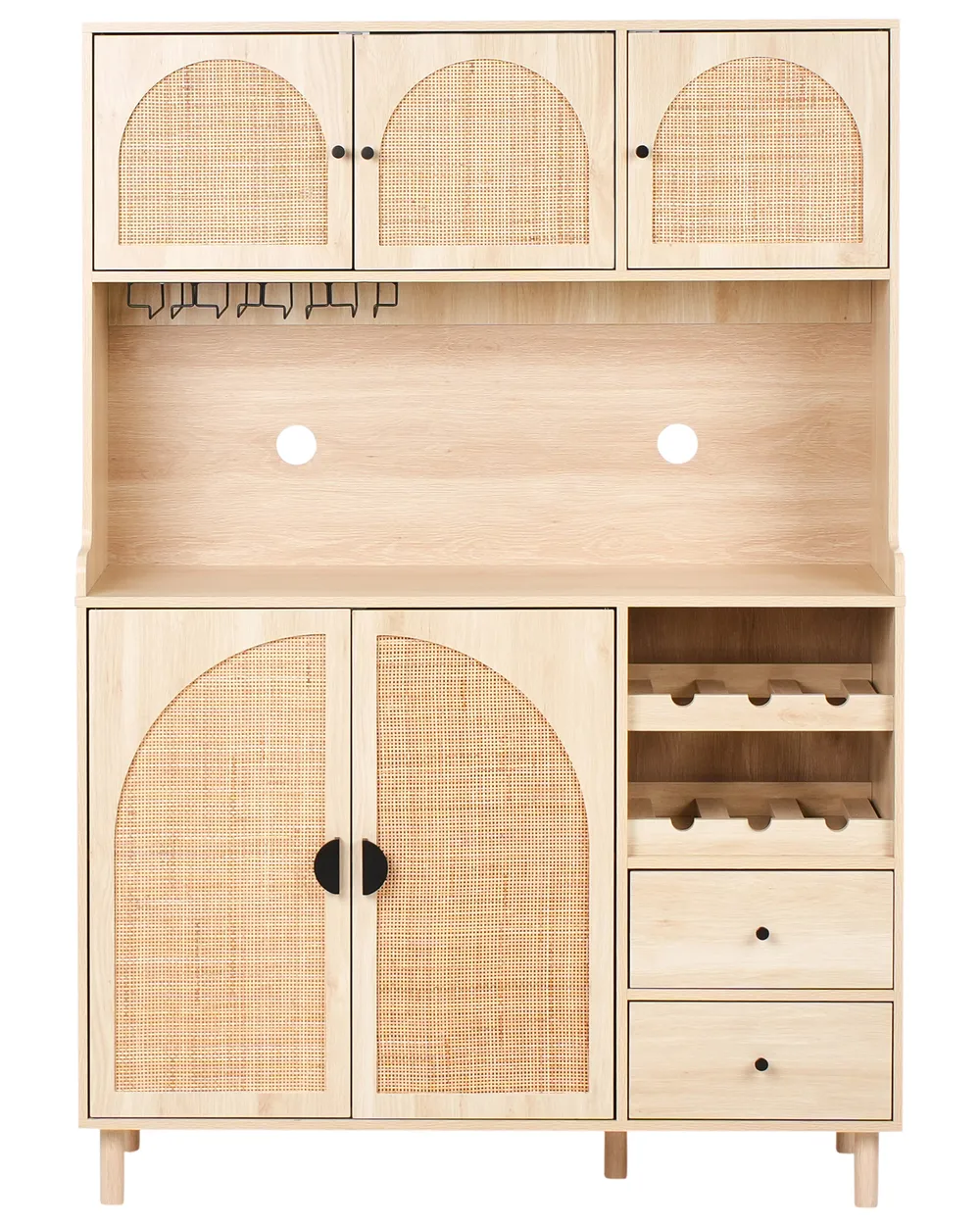 Kitchen Hutch CAMPBELLTON 120 cm Light Brown_998742