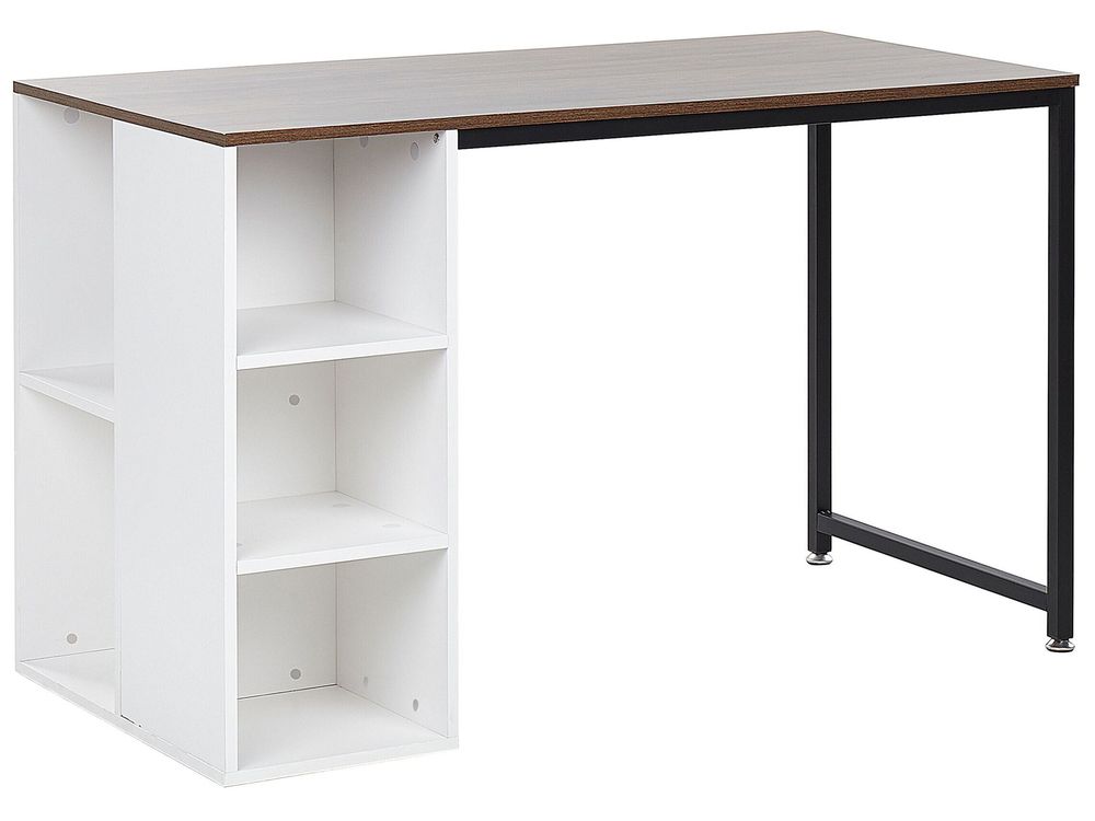 Työpöytä DESE 120 cm x 60 cm Ruskea/valkoinen