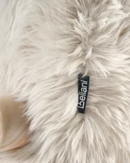 Fåtölj LEKNES Fuskpäls Ljusbeige_1018410