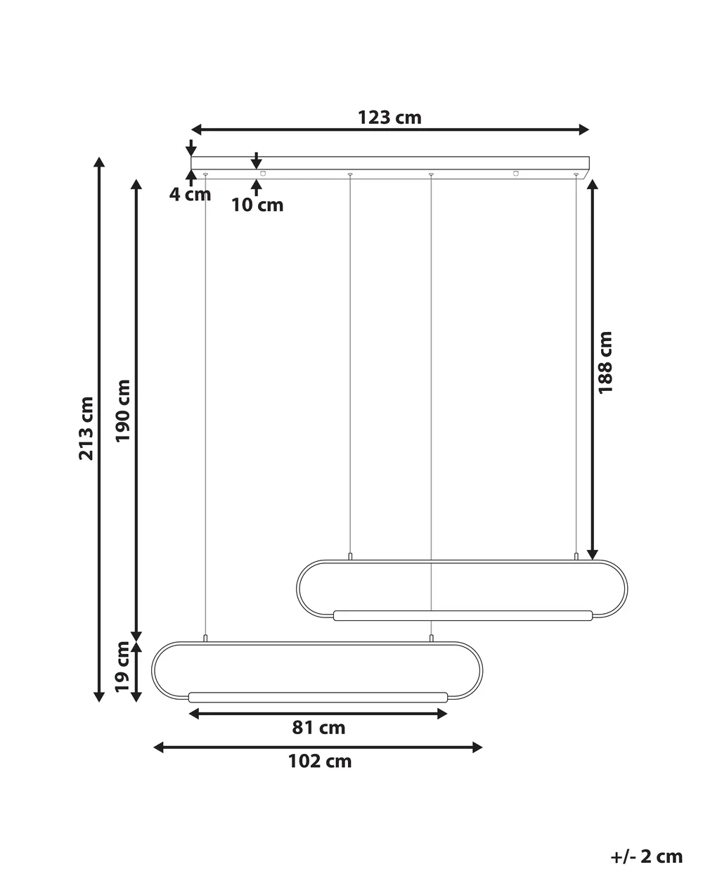 Pendant Lamp LOGONE Metal Black_919157