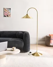 Golvlampa SAVEGRE Metall Guld_1036462