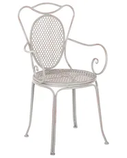 Set of 2 Garden Chairs CILENTO Metal Grey_763389