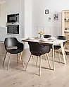 Set of 4 Dining Chairs MILLERS Black