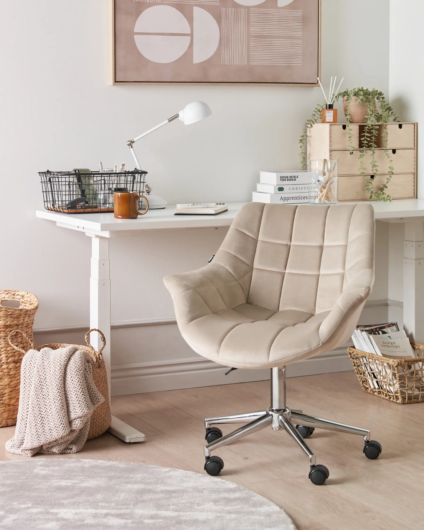 Työtuoli LABELLE Sametti Beige_934224
