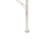 Garden Bench MILAZZO 130 cm Metal White_774696