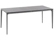 Garden Dining Table SOVARETO 180 cm 90 cm Stone Effect Dark Grey_1008431