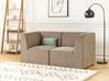 Modular Sofa 2 Seater LEMVIG Corduroy Taupe